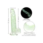 Naughty Bits I Leaf Realistic Dildo with Suction Cup – 20 cm (8″) – Glow in the Dark — Photo 4