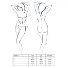 Divine naktskrekls ar stringiem – melns – XXL/XXXL Foto 3