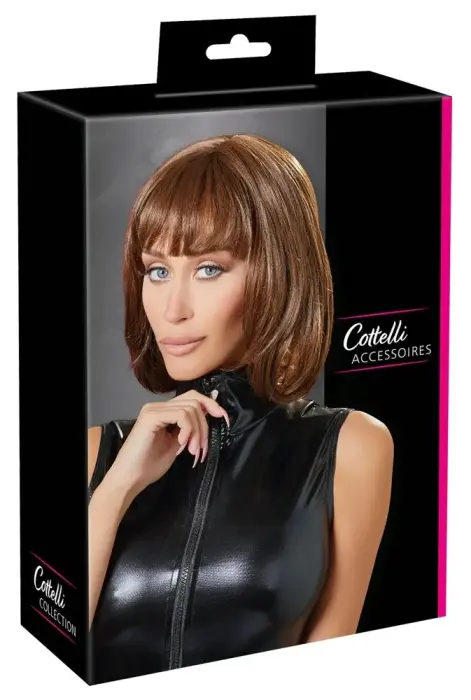Cottelli Collection парик каре регулируемый коричневый 28см полиэстер