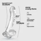 Hudini - Elastīgs caurspīdīgs dildo – 17.5 cm (6.9″) — Foto 6