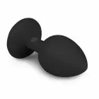 EasyToys Diamond silikona anālais spraudnis Small Black – 7 cm – melns — Foto 3