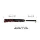 Sevanda Braided Tail Flogger – Red & Black — Photo 9