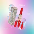Sparkle Lipstick Vibrator with 4 Attachments – 2.8 cm – Iridescent — Photo 7