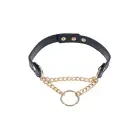 SPORTSHEETS Cougar Day Collar – animal print faux leather – gold hardware – 38–43 cm — Photo 5