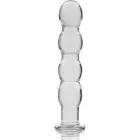 Ibiza Nebula Series Model 10 stikla dildo – 16.5 cm (6.5″) – Caurspīdīgs — Foto 4
