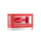 Diamond-shaped Butt Plug – M – Red — Photo 1