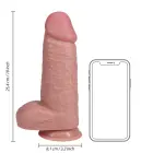 Extra Thick Straight Dildo with Balls – 25.4 cm (10″) – Flesh — Photo 8