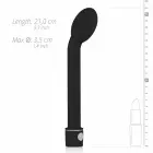 EasyToys G taško vibratorius – 18 cm (7″) – juodas — Nuotrauka 6