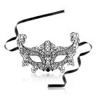 Rianne S Soiree Mask II Brigitte - Eleganta mīksta piegriezuma Venēcijas maska – melna — Foto 5