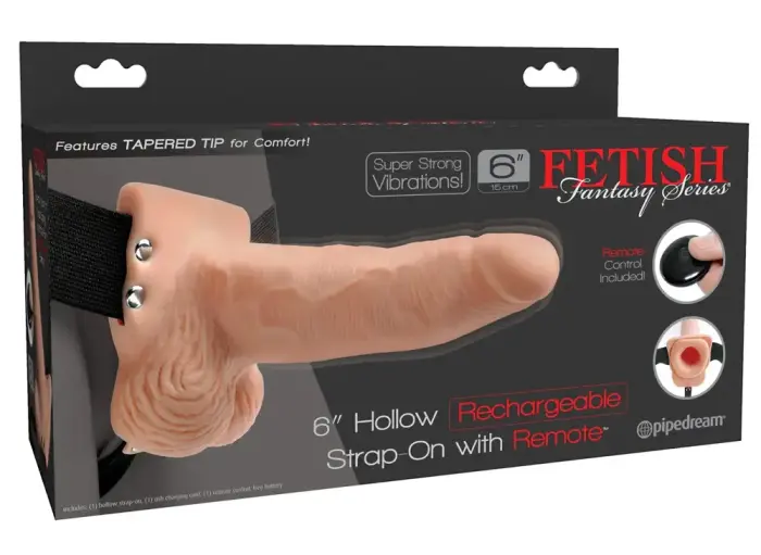 Fetish Fantasy вибрирующий страпон-дилдо с дистанционным управлением – 17.8 cm (7″)