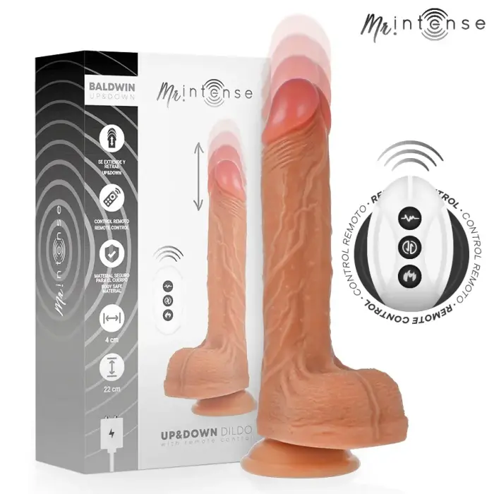 MR INTENSE Baldwin Thrusting Vibrator – 22 cm (8.7″) – Black