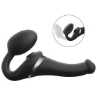 Daugiaorgazmis lankstus strap-on vibratorius – 14.7 cm (5.8″) – juodas — Nuotrauka 2