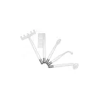 Zeus Electrosex Deluxe Edition Twilight nūjiņa ar 5 stikla uzgaļiem Foto 3