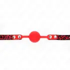 KINK Silicone Ball Gag Model 2 Black 4cm – Adjustable 60x2cm Strap — Photo 4