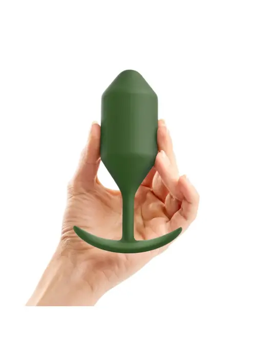 B-Vibe Snug Plug 4 – 14.5 cm – Zaļš Foto 6