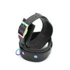 Leather Ankle Cuffs Black Rainbow Photo