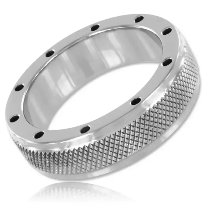METAL HARD стальное анатомическое интимное кольцо 40 мм – серебро