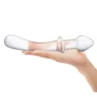Glas kahepoolne kumer klaasist dildo – 24 cm (9.5″) — Foto 6