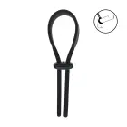 Wide Adjustable Silicone Lasso Cockring – Black — Photo 6