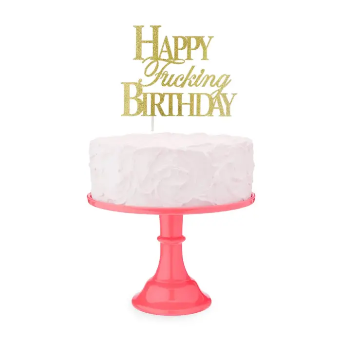 Happy F'ing Birthday - Cake Topper Photo