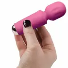 Rocks-Off Mini Rechargeable wand masāžas vibrators – 11.5 cm (4.5″) – rozā — Foto 3