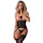 Obsessive Alliane корсет с открытыми чашечками – чёрный – 2XL/3XL — Фото 1