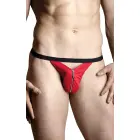 Men's Thong with Zipper – Red – S — Photo 1
