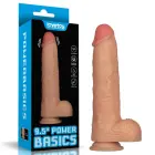 LoveToy Power Basics Cock – įkraunamas vibruojantis realistiškas dildo su siurbtuku – 24 cm (9,5 colio) — Nuotrauka 14