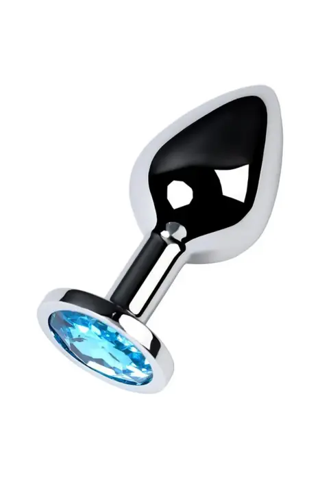 Sudraba anālais spraudnis ar dārgakmeni – Tirkīza – M – Blue Foto 2