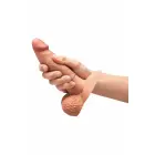 b-Vibe Slipskin – spaudimui jautraus silikono dildo – apvalus – 6 colių — Nuotrauka 4