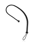 Dirbtinės odos botagas su mazgo detale – juodas – 122 cm — Nuotrauka 7