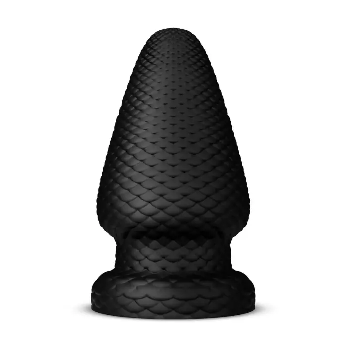 BUTTR Cold Blooded чешуйчатая анальная пробка – 15.2 cm (6″) – Черный