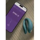 We-Vibe Sync O C-formas vibrators – zaļš Foto 16