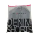 Lookin' For Love denim shorts with cage panels – black – S — Photo 5
