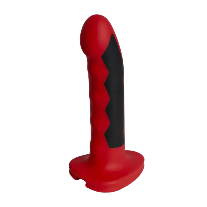 Silicone Fusion Komodo E-Stim дилдо - Красный