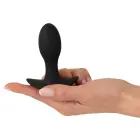 ANOS Vibrating Butt Plug – 8.9 cm – Black — Photo 6
