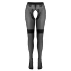 Cottelli LEGWARE Retro zeķubikses ar atvērtu starpkāju 25 DEN – miesas krāsa un melnas – M/L — Foto 7