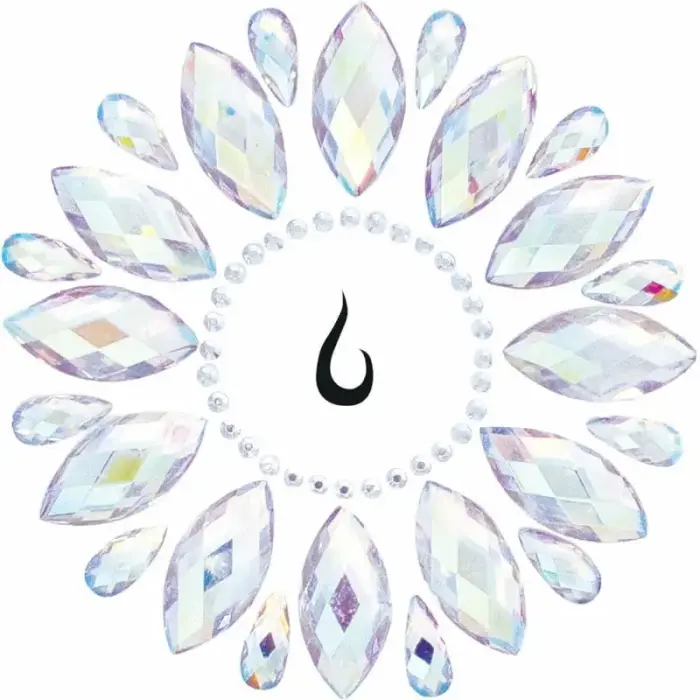 Leg Avenue Fluer iridescent adhesive body jewel – sunburst