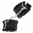 KINK Furry Lined Adjustable Wrist Restraints – Black – 17-31 cm x 7 cm — Photo 2