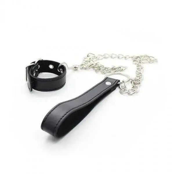 Toyz4Lovers фиксаторы для запястий из искусственной кожи с цепочкой – чёрные