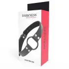 Darkness Adjustable Leather Ring Gag 3.6 cm – Black — Photo 4