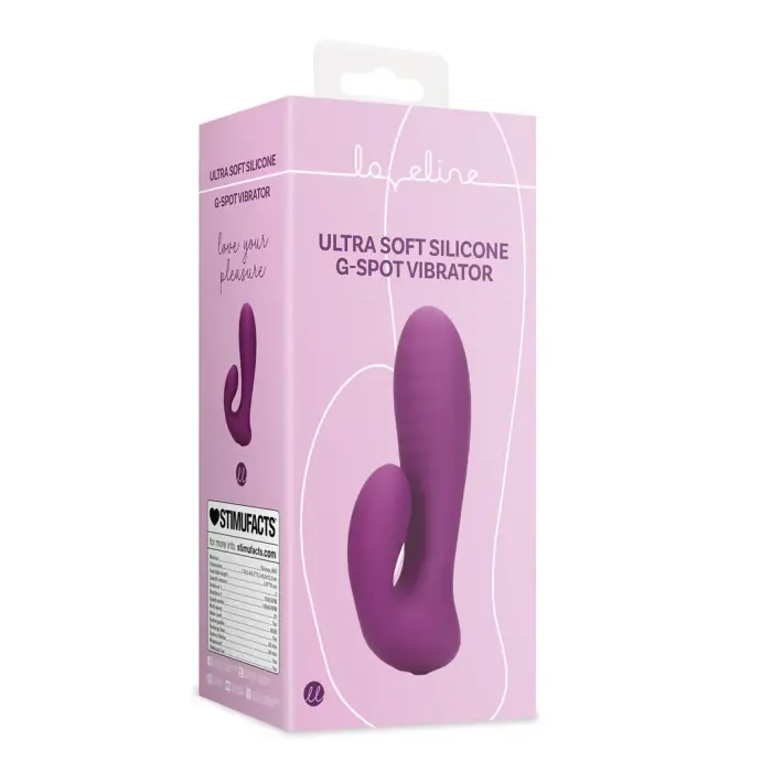 Ļoti mīksts G-punkta vibrators – 18 cm – violets