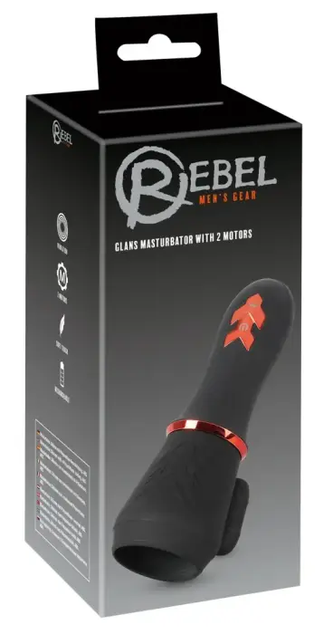 Rebel Glans Masturbator – 16.9 cm – Black