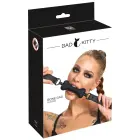 Bad Kitty silikona suņa kaula knevelis – melns — Foto 1