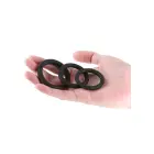 Renegade 3pc Slim Cock Rings – Black — Photo 3