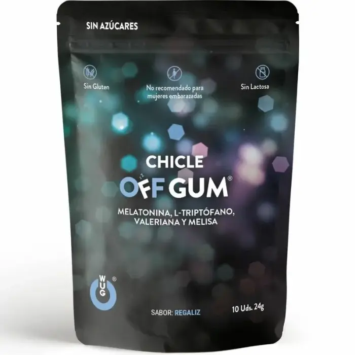 WUG Gum Off расслабляющая жевательная резинка с валерианой и мелатонином – 10 шт.