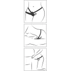 Double Strap-On Black Silicone Dildo – 15 cm (5.9″) — Photo 8