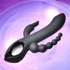 Evolved Trifecta daudzmoteru vibrators – 22.4 cm (8.8″) – melns — Foto 4