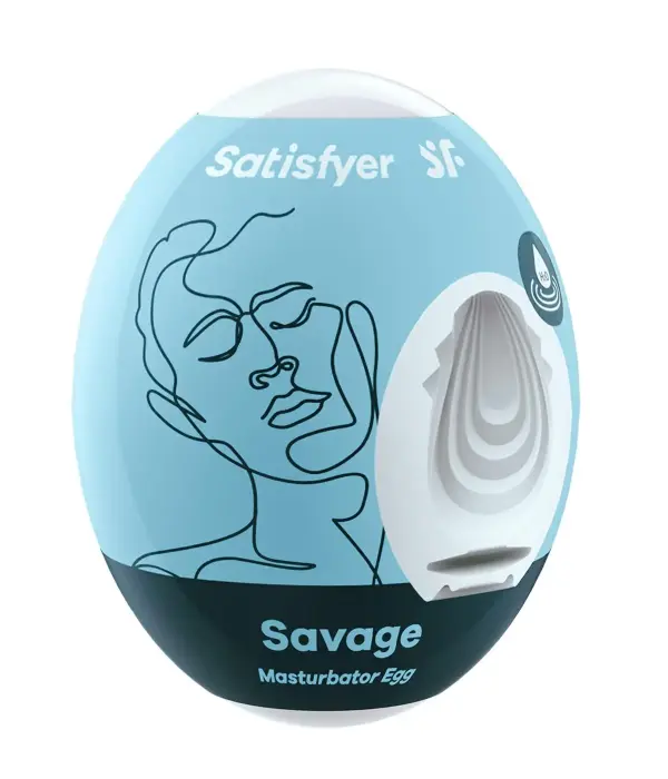 Мастурбатор-яйцо Satisfyer EGGCITED – синий