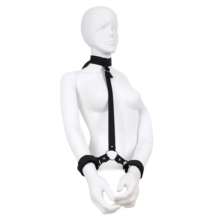 Budget Collar & Wrist Restraints Set – Black